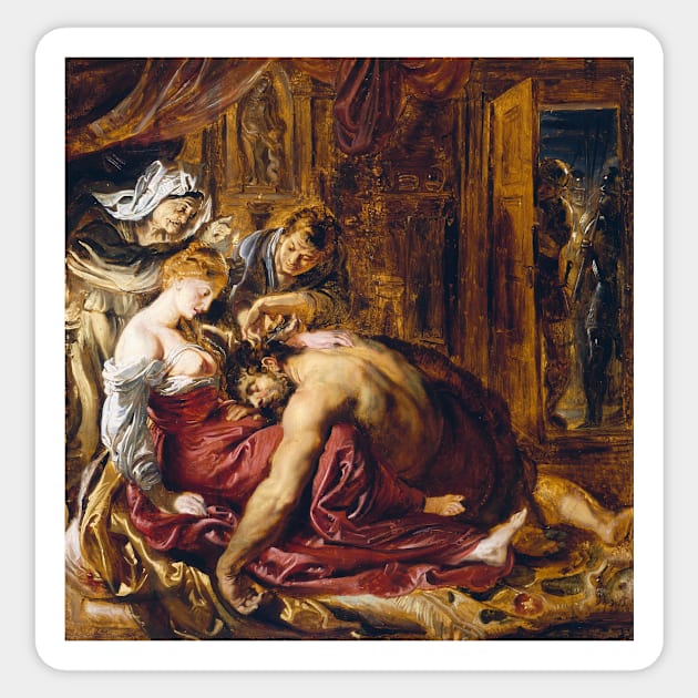 Samson and Delilah - Peter Paul Rubens Sticker by KargacinArt